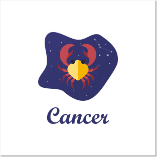 Cancer Zodiac Sign Constellation Sky Posters and Art